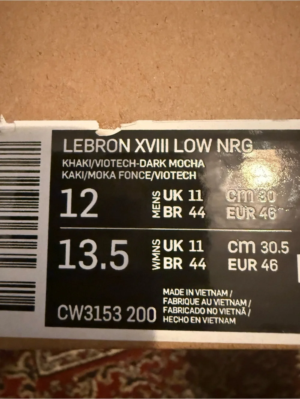Nike LeBron 18 Low Atmos Viotech - Low-Top Sneakers with Gum Outsole